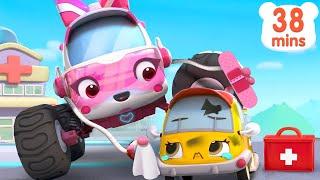 Brave Ambulance Song +More Monster Trucks | Car Cartoon | Kids Songs | BabyBus