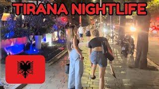  Nightlife in TIRANA Albania - on a TUESDAY night! 