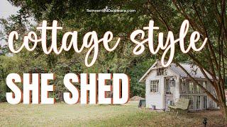 How to Add Rustic Wood Trim to a Painted DIY Garden She Shed