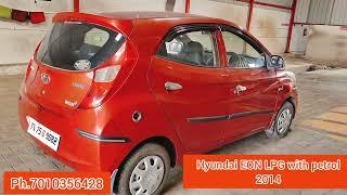 Hyundai Eon petrol with LPG 2014 model second owner price 198000