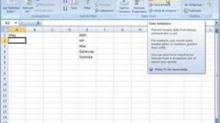 Create drop-down menus in Excel