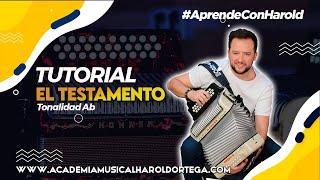 El Testamento (Tutorial Acordeon) Rafael Escalona