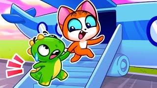 ️ Take Care of Pet on the Airplane ️ Safety Rules Stories for Kids by Purr Purr 