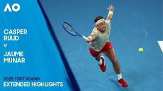 Casper Ruud v Jaume Munar Extended Highlights | Australian Open 2025 First Round