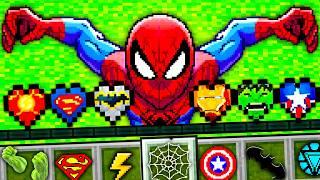 Minecraft But There’s Custom SUPERHERO Hearts!