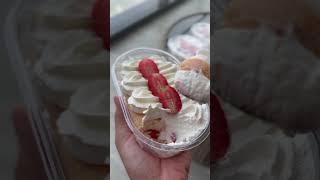 Strawberry tiramisu️ #seasonal #strawberrycake #tiramisucake #creators #smallyoutuber #love️