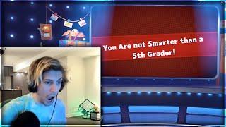 xQc plays Are You Smarter than a 5th Grader? (with chat)