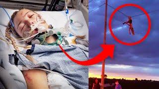 Girl Left Hanging From Power Line | No Filter