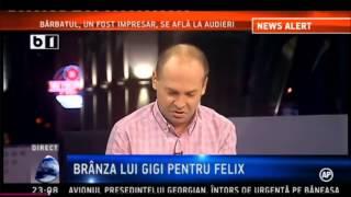 Gigi Becali injura un reporter, versiunea Radu Banciu