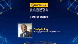 RAISE'24: Vote of Thanks by Sudipta Roy