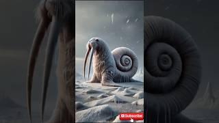 Amazing Hybrid of Animals (walrus, snail, fox, peacock) | Hybridon AI  #animalfusion #monster