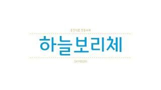 웅진식품 전용서체 '하늘보리체'