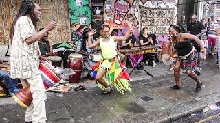 Great African Drummers and Dance Seen at London Notting Hill Carnival 2016