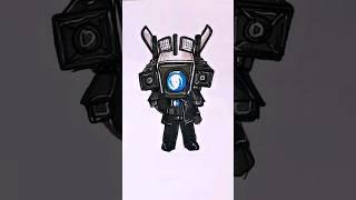 chibi titan cameraman from stickman speed drawing #shorts #drawing #skibiditoilet