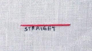 How to do a Straight Stitch