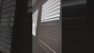New home update 1: Hunter Douglas window shutters , works perfectly fine with lights in n secure !!!