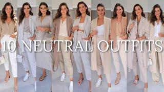 10 NEUTRAL TRANSITIONAL OUTFITS | SUMMER TO AUTUMN / FALL STYLE