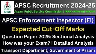 APSC Enforcement Inspector 2025: Expected Cut-Off Marks