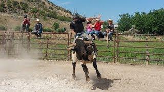 Gary Leffew Bull Riding School Student Bull Riding Compilation (Part 1/2)