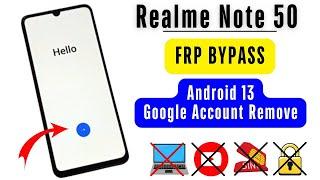 Realme Note 50 RMX3834 FRP Bypass/Unlock Without PC | Realme Note 50 Gmail Account Bypass Android 13