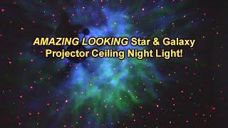 AMAZING Galaxy Star Projector With Nebula Clouds LOFTEK  Remote Control and Rechargeable REVIEW