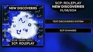 SCP: Roleplay | New Discoveries Update