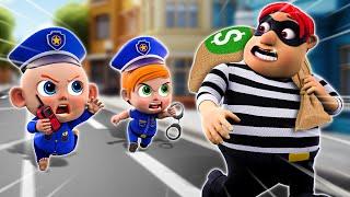 Police Catches Thief - Police Song - Funny Songs and More Nursery Rhymes & Kids Songs