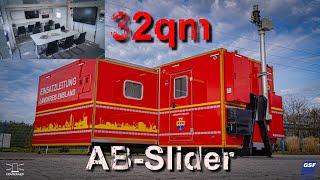 Landkreis Emsland 32qm Feuerwehr Abrollbehälter AB-Slider Einsatzleitung // GSF