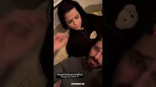 Michele Morrone and Moara talking about his white hair