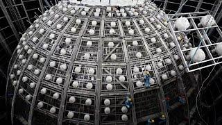 China's transparent spherical neutrino detector construction completed