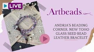 Andrias beading corner: new Toho glass seed beads and leather bracelet