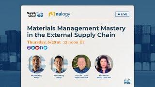 Materials Management Mastery in the External Supply Chain