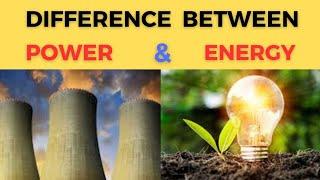 Difference between Power and Energy  || Power vs Energy