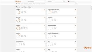 Opens software for event planning