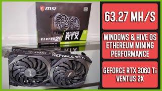 RTX 3060 Ti | Ethereum Mining Guide | Windows & Hive OS | 63 MH/s