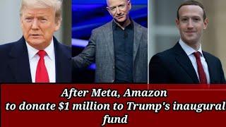 amazon donations | donald trump inauguration ceremony | inaugural fund | donald trump inauguration