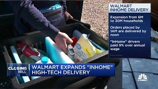 Walmart is expanding its 'InHome' grocery delivery service to 30M homes