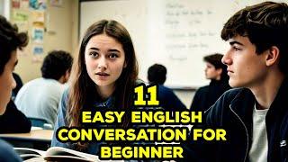 AT THE SCHOOL | EASY ENGLISH CONVERSATION FOR BEGINNERS