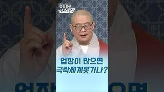업장이 많으면 극락세계 못가나? [광우스님의 극락왕생 정토삼부경] #shorts