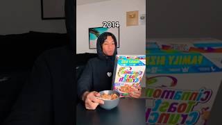 How it was Eating Cereal Back Then VS Now 2024  #shorts