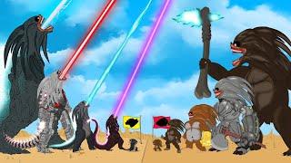 Evolution of GODZILLA vs Evolution of SHIN SONIC - KONG: FUNNY | Godzilla & KONG Cartoon