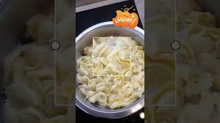 Cooking tortellini for a quick lunch