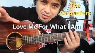 The Carpenters 'Love Me For What I Am' chords guitar tutorial