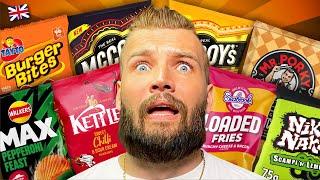 Americans Try WEIRD British Crisps