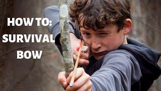 how to make a survival bow for kids!