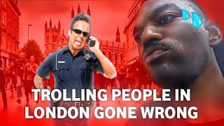 TROLLING PEOPLE IN LONDON HOOD GONE WRONG!  uk