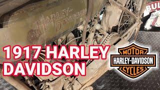 Barn Find 1917 US Military WW1 Harley Davidson Motorcycle!