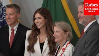 Sec. Noem Visits New CBP Training Center In WV, After 'Heightened Threat' Warning Post-Iran Strikes