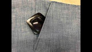 Bespoke Tailoring 36 Trousers Part 3 The side Slant Pocket