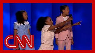 Kerry Washington and Kamala Harris' grandnieces teach the DNC how to pronounce Harris' name